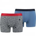 LEVI'S Lot de 2 Boxers Homme Coton TALLLOGO Marine