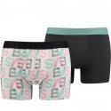 LEVI'S Lot de 2 Boxers Homme Coton LOGOAOP Pink