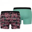 LOT DE 2 Boxer Sous-vêtements Homme HELLOHAWAII Noir et Menthe