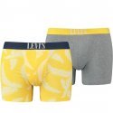 LOT DE 2 Boxer Sous-vêtements Homme FERNLEAF Jaune et Gris