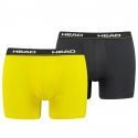 HEAD Lot de 2 Boxers Homme Microfibre PACKM Lime