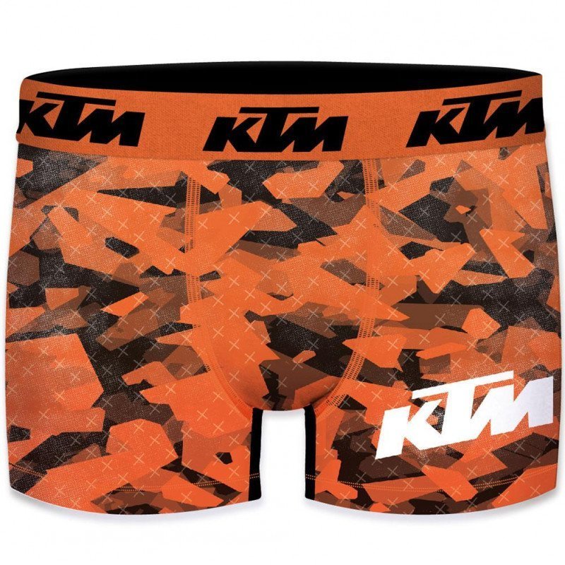 KTM Boxer Homme Microfibre CAM6 Orange Noir