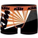 KTM Boxer Homme Microfibre SOL6 Orange Blanc
