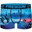 FREEGUN Boxer Homme Microfibre GAM Bleu PREMIUM