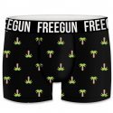 FREEGUN Boxer Garçon Coton bio BCBASS4 PALM Noir Vert