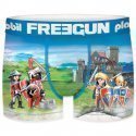 FREEGUN Boxer Garçon Microfibre BATTLE Vert Bleu PLAYMOBIL