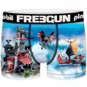 FREEGUN Boxer Garçon Microfibre DRAGON Bleu Noir PLAYMOBIL