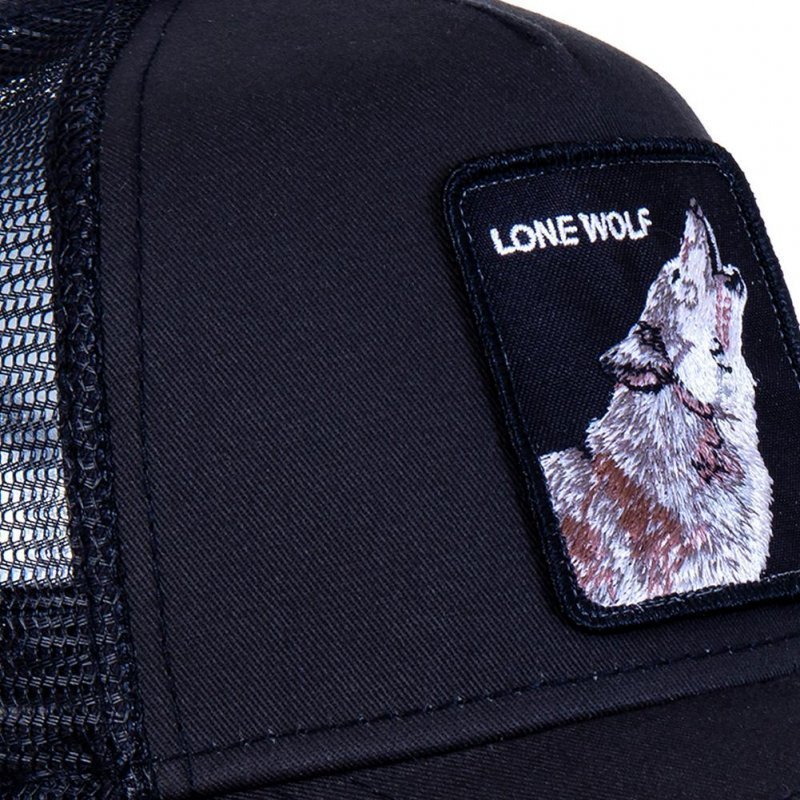 Casquette Homme LONE WOLF Noir et Gris