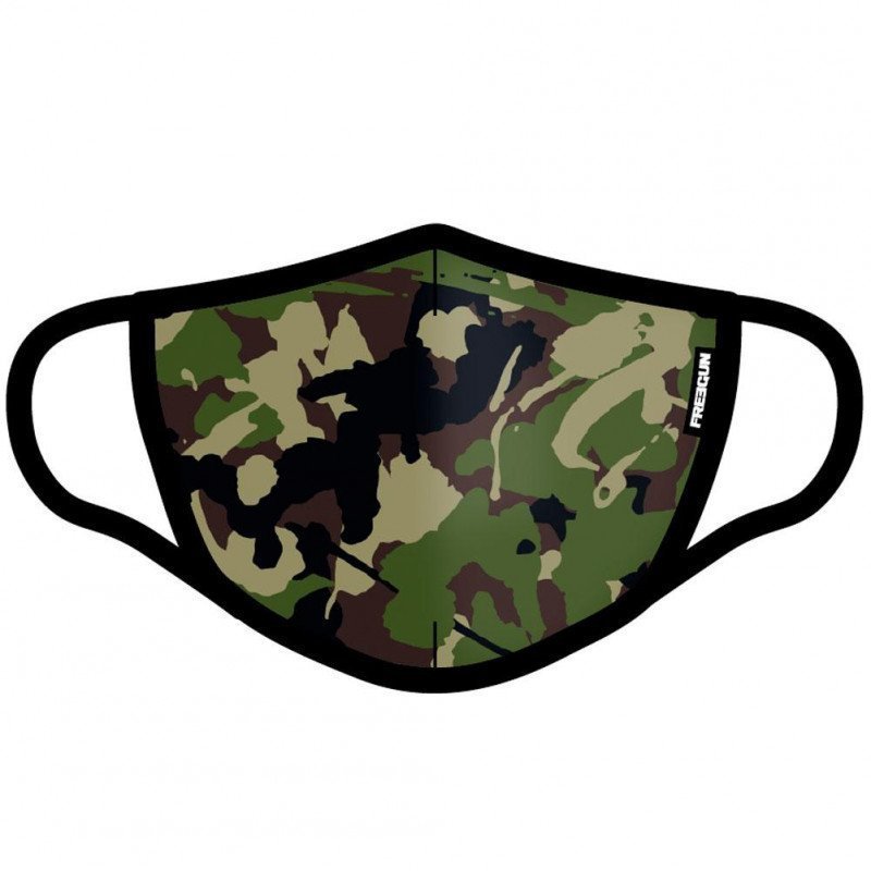 FREEGUN Masque Adulte Tissu Lavable ASS1 CAMO Vert Noir