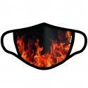 FREEGUN Masque Adulte Tissu Lavable ASS1 FEU Noir Rouge