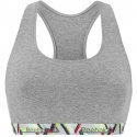 REEBOK Brassière Femme Coton CONTRA Gris