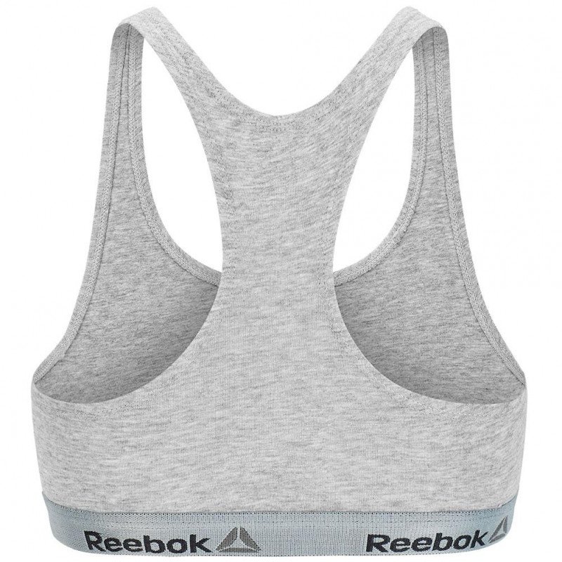 REEBOK Brassière Femme Coton BASIC Gris