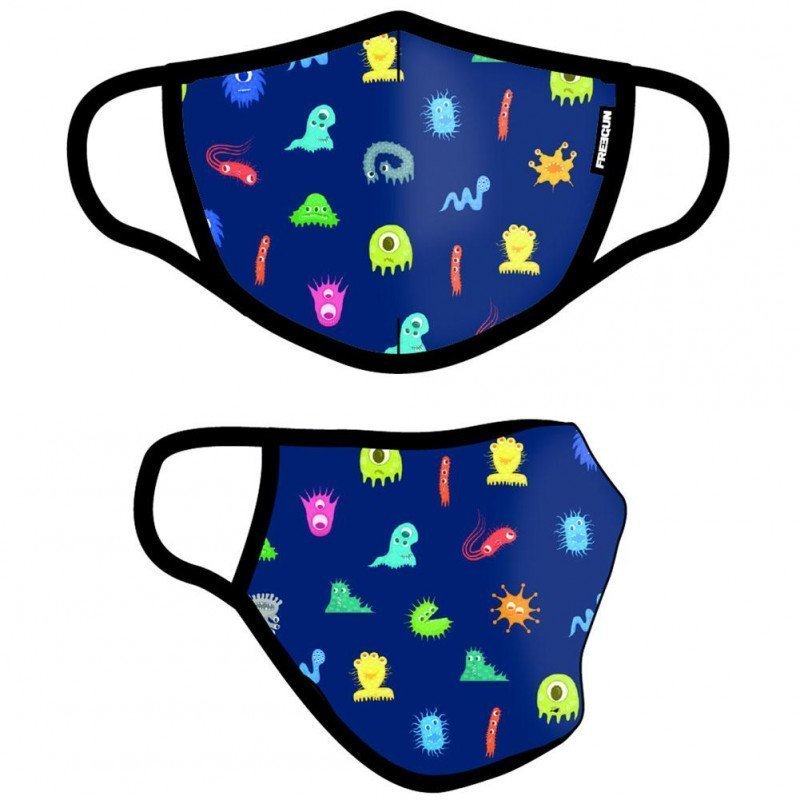 FREEGUN Masque Enfant Tissu Lavable ASS1 MONSTER Marine