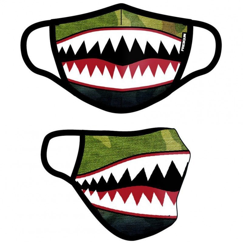 Masque Enfant ASS1 Vert et Blanc