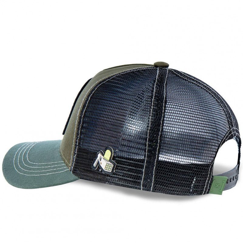 RICK ET MORTY Casquette Homme MicroCoton PIC2 Kaki Noir CAPSLAB