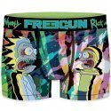 FREEGUN Boxer Homme Microfibre AFR Noir Multicolore RICK ET MORTY