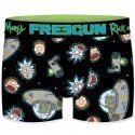 FREEGUN Boxer Homme Microfibre DIC Noir Gris RICK ET MORTY