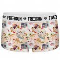 Boxer Fille VOY Beige et Blanc