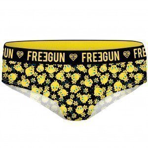 FREEGUN Shorty Fille Microfibre M2TI12 Noir Jaune LOONEY TUNES