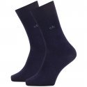 LOT DE 2 Chaussettes Chaussettes Homme CASUAL FLATKNIT Bleu et Marine