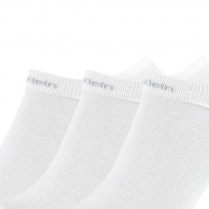 CALVIN KLEIN Lot 3 paires Socquettes Homme CUSHION Blanc