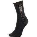 CALVIN KLEIN Chaussettes Femme Viscose CRYSTAL LOGO Noir Argent