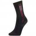 CALVIN KLEIN Chaussettes Femme Viscose CRYSTAL LOGO Noir Rose