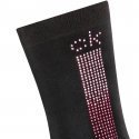 CALVIN KLEIN Chaussettes Femme Viscose CRYSTAL LOGO Noir Rose