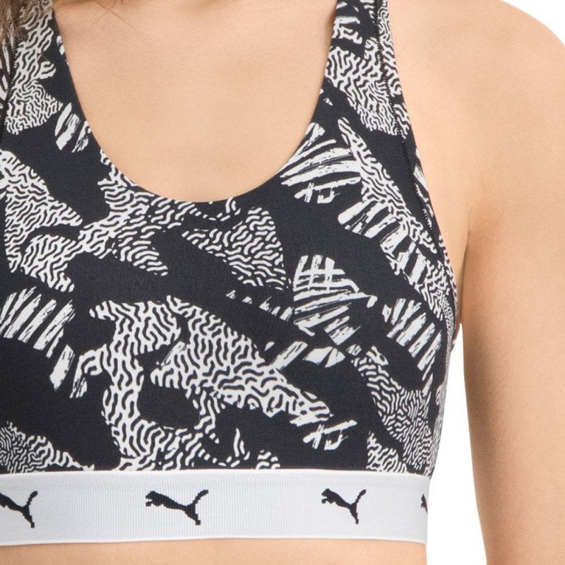 Brassière Femme AOP Noir et Blanc