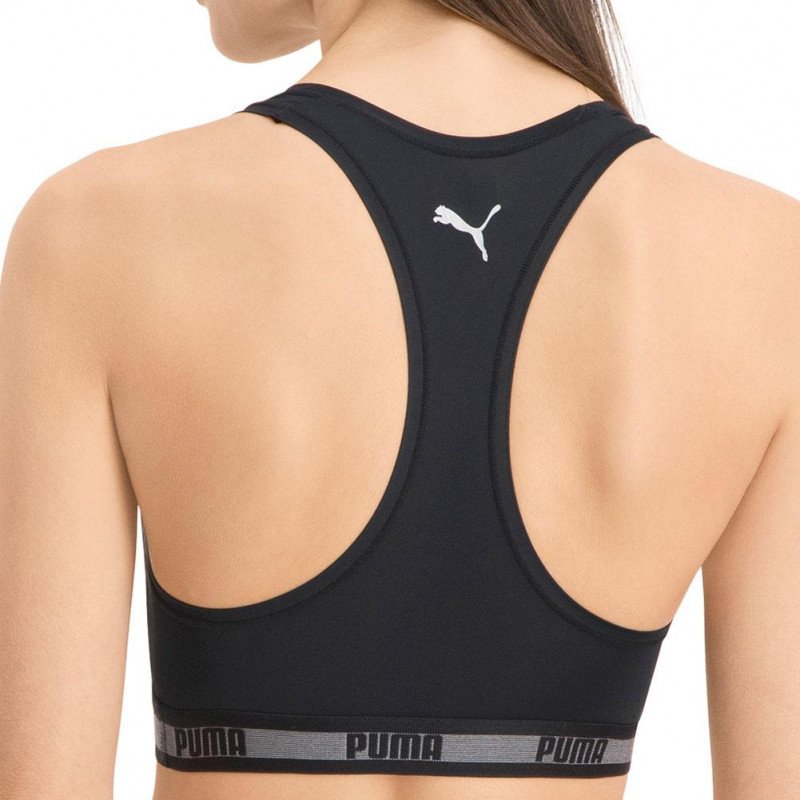 PUMA Brassière coquée Femme Microfibre RACER Noir