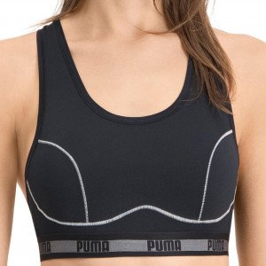 PUMA Brassière coquée Femme Microfibre RACER Noir