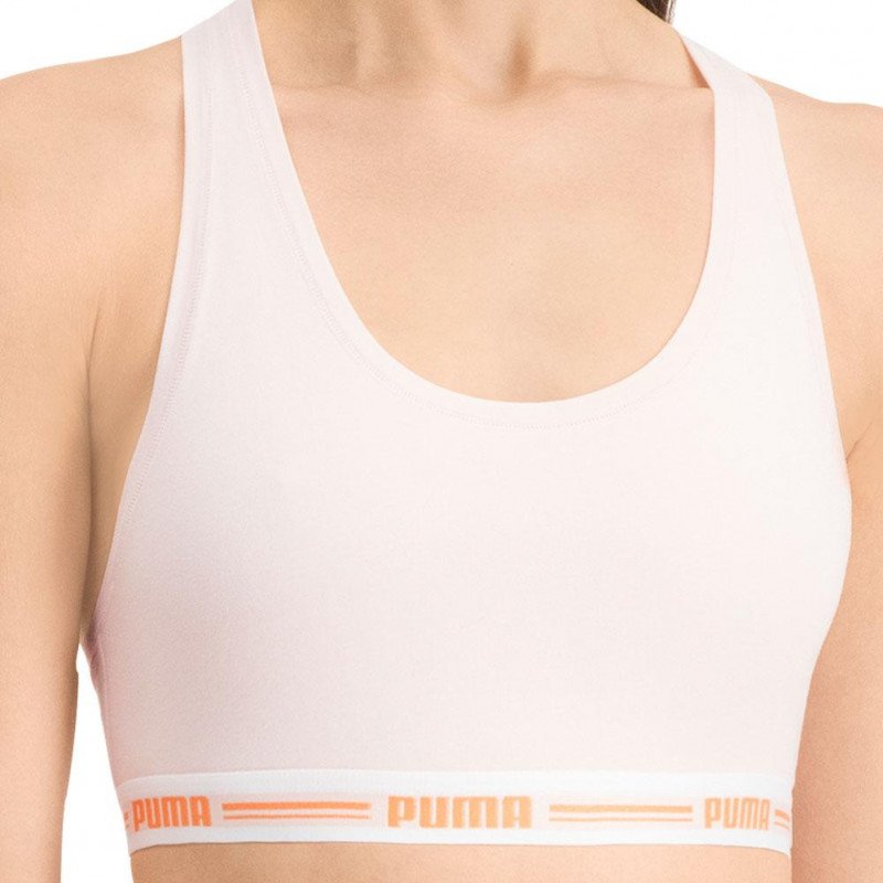 PUMA Brassière Femme Coton ICONIC Light Pink