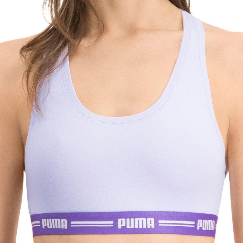 PUMA Brassière Femme Coton ICONIC Purple