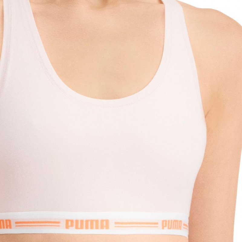 PUMA Brassière Femme Coton ICONIC Light Pink