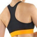 FREEGUN Brassière Femme Microfibre BRAMASS1 Noir Orange AKTIV