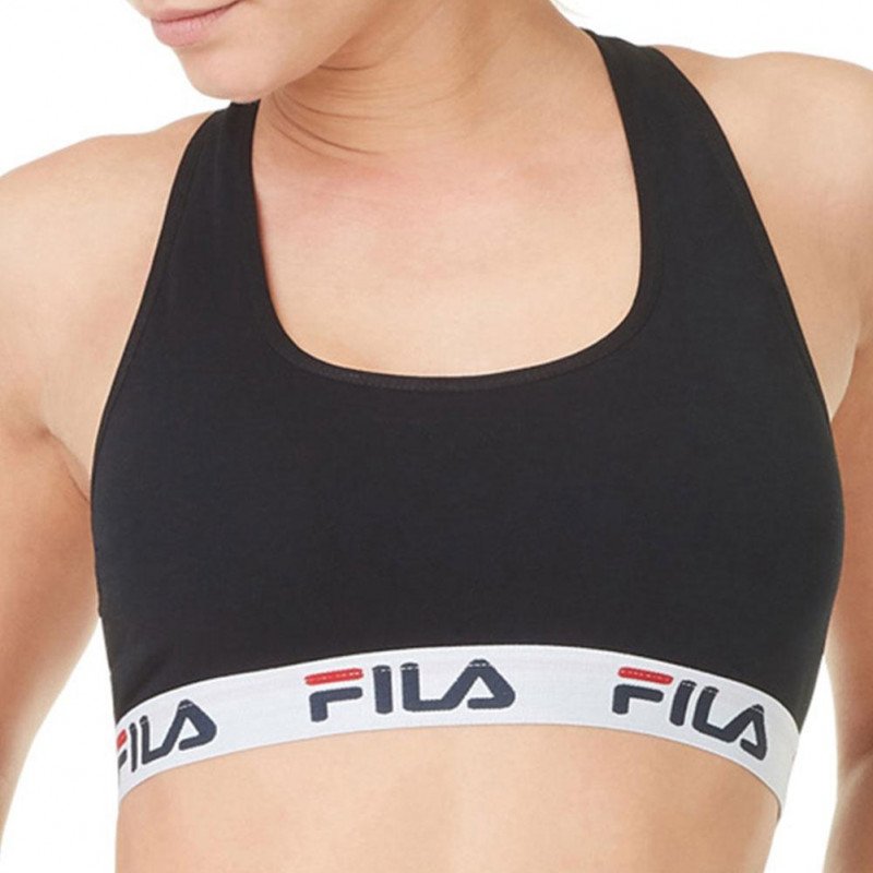 FILA Brassière Femme Coton CEINT Noir