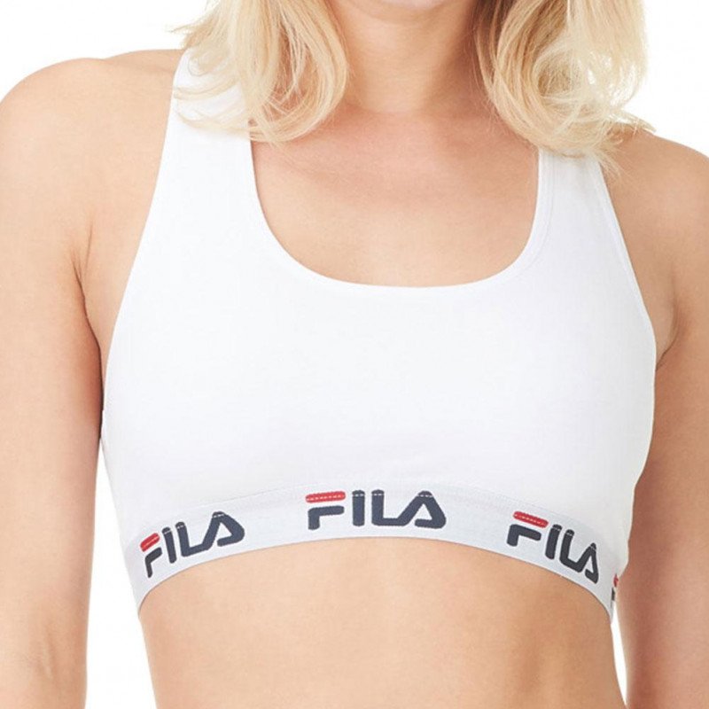 FILA Brassière Femme Coton CEINT Blanc