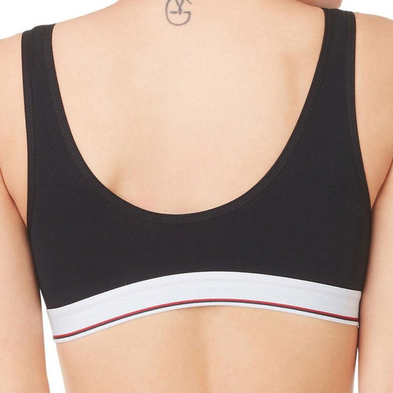 FILA Brassière Femme Coton LIGNES Noir