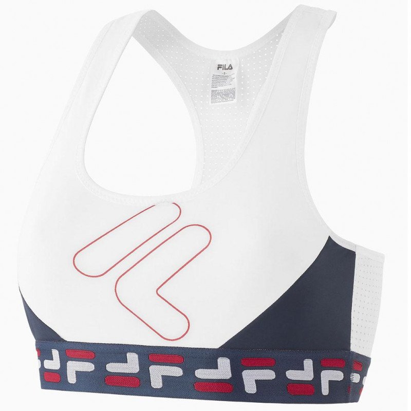 Brassière Femme LETTER Blanc et Marine