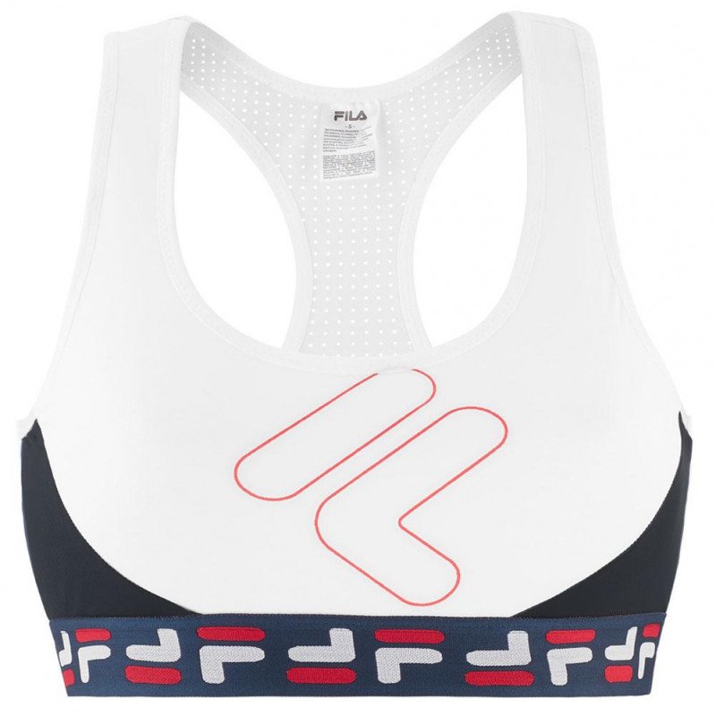 Brassière Femme LETTER Blanc et Noir
