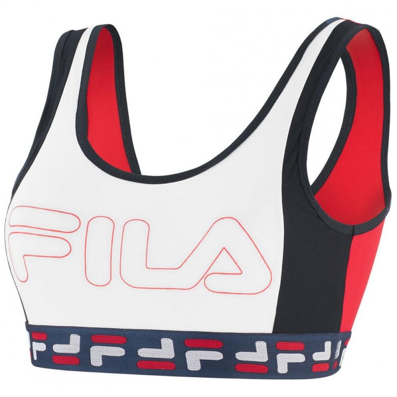 Brassière Femme LOG Blanc et Noir