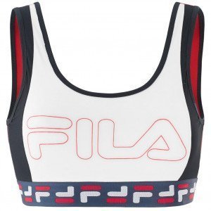 FILA Brassière Femme Microfibre LOG Blanc Noir