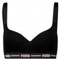 PUMA Brassière coquée Femme Coton ICONIC TOP Noir