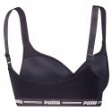 PUMA Brassière coquée Femme Coton ICONIC TOP Noir