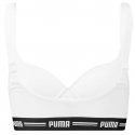 PUMA Brassière coquée Femme Coton ICONIC TOP Blanc