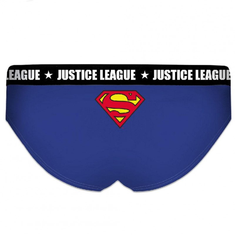 DC COMICS Shorty Femme BCASS2 Bleu Flock JUSTICE LEAGUE