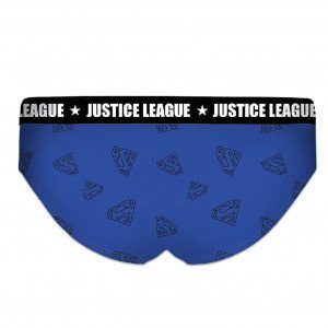 DC COMICS Shorty Femme BCASS2 Bleu Allover JUSTICE LEAGUE