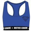 DC COMICS Brassière Femme Coton BRACASS2 Bleu Noir JUSTICE LEAGUE