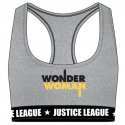 DC COMICS Brassière Femme Coton BRACASS3 Gris JUSTICE LEAGUE