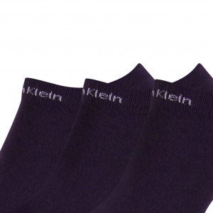 CALVIN KLEIN 3 paires Socquettes Homme MicroCoton CUSHION Marine